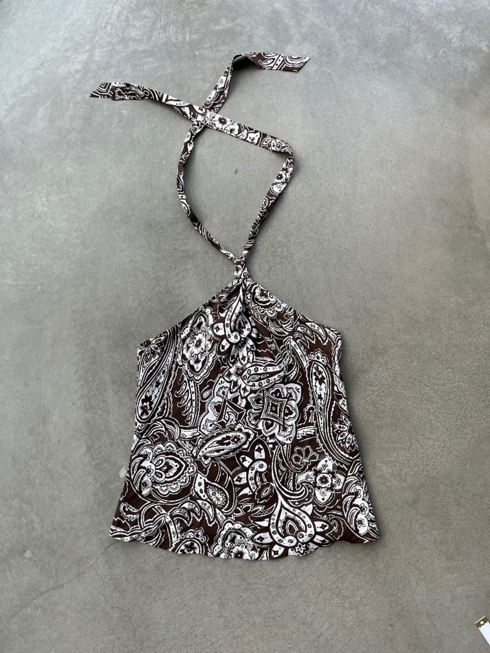 Vintage Paisley Halter Top